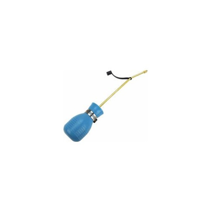 Pulverizator pulbere insecte tub cupru lung, aplicator pesticide, negru