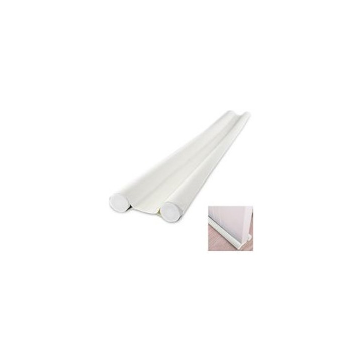 Boudin de usa dublu izolant 93cm alb spuma si piele