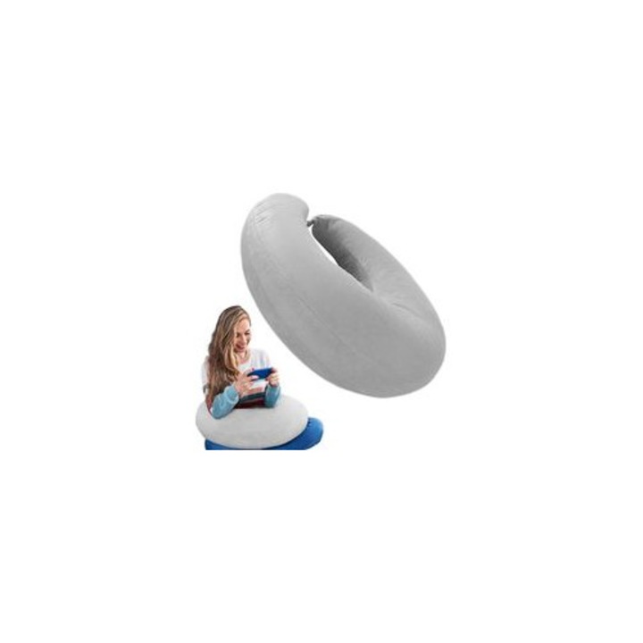 Ergonomikus kartámasz párna, adaptív tartás, puha, légáteresztő, 40x25x15cm