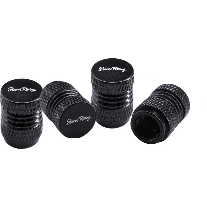 Capace bidon aluminiu Simoni Racing set 4 buc negru