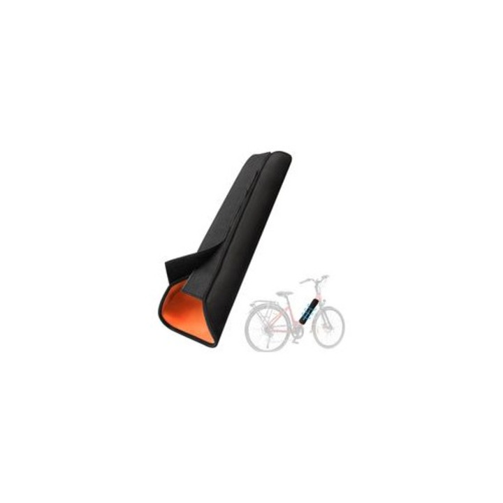 Husa protectie baterie bicicleta electrica neopren portocaliu 30x38cm