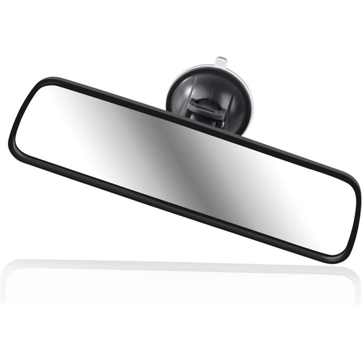 Oglinda interior auto ventuza 200x60mm negru