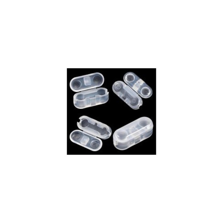 Set 30 conectori lant rulou plastic pentru jaluzele, transparent