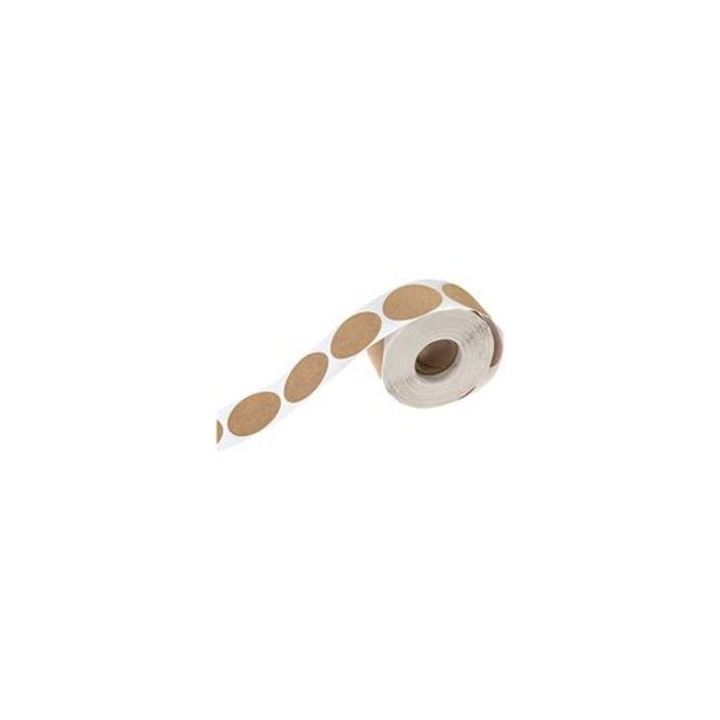 Etichete solubile pentru conserve, set 500, kraft, 5x3cm