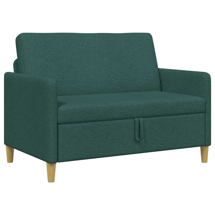 Sofa cu Spatiu de Depozitare vidaXL, Verde inchis 122 x 78 x 87 cm