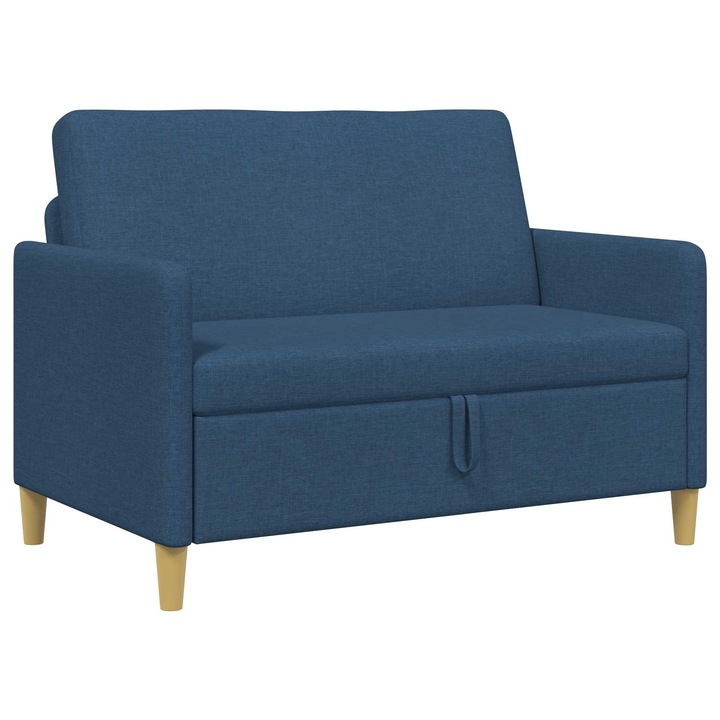 Sofa cu Spatiu de Depozitare vidaXL, albastru 122 x 78 x 87 cm