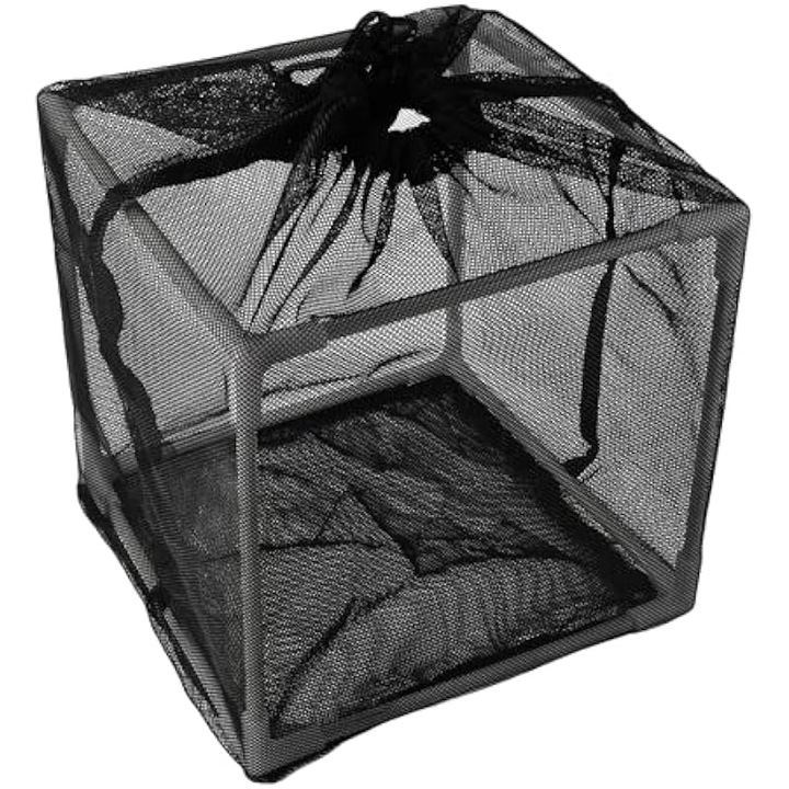 Tószivattyú szűrőkosár, nylon háló, 26x26cm, tartozékkészlet