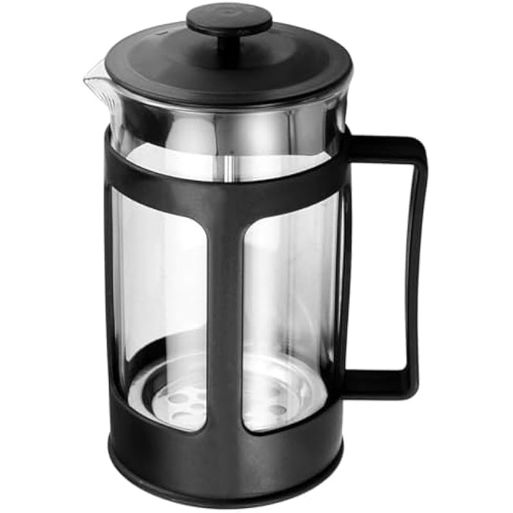 Cafetiera French Press 0.35L sticla borosilicata inox filtru 3 niveluri