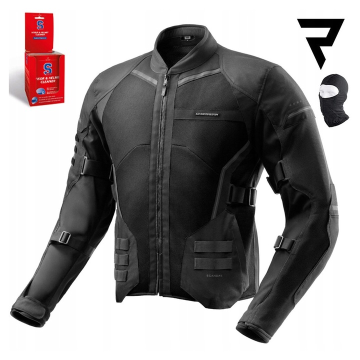 Geaca Moto, Rebelhorn Scandal 3, Vara Mesh, Protectii Level 2, Certificare EN 17092-3:2020 AA, Steel Mesh 80%, 4 Zone Reglabile, 10XL