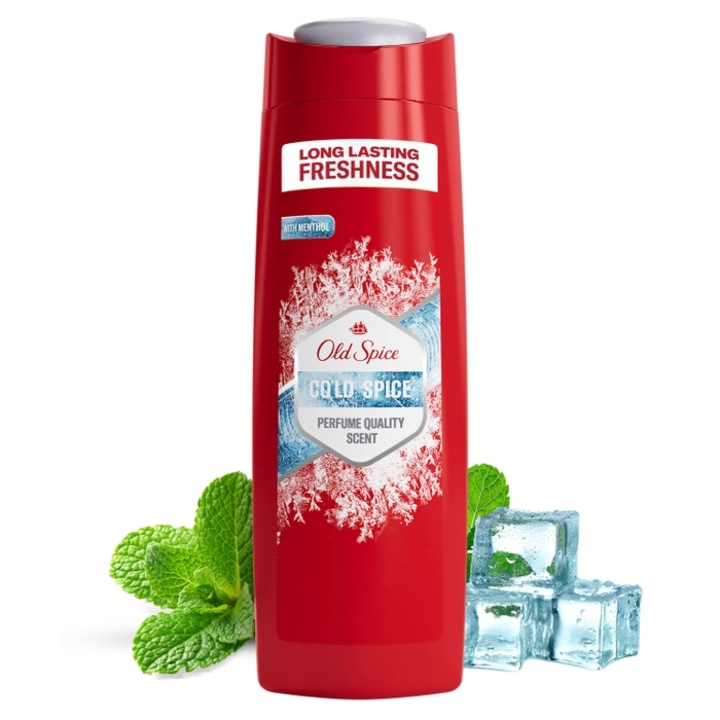 OLD SPICE Cold Spice, tusfürdő gél, 3 az 1-ben, 400 ml