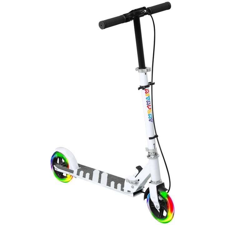 Gyermek roller, AIYAPLAY, Műanyag, Fém, 73 x 36 x 89 cm, Fehér