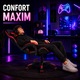 Scaun Gaming Ergonomic KD Home® ShadowStrike GX1, 2 Seturi Roti Incluse, din Piele Ecologica, Suport Lombar, Perna Tetiera, Spatar Rabatabil 165°, Pana la 140 kg, Mecanism Tilt, Rosu