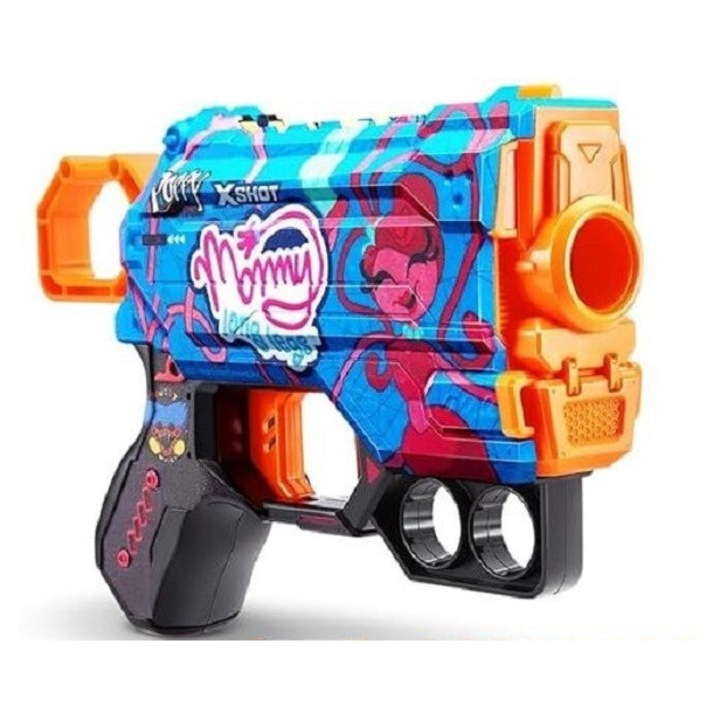 X-Shot Skins Menace, Poppy Playtime, Gametime gyermekjáték pisztoly, 8 lövedék, S1, Zuru
