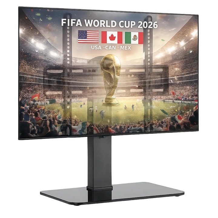 Suport universal pentru TV / Monitor, profesional ELTEK®, reglabil, inaltime / orizontala, rotire +/- 35°, diagonala 32”–55” (81cm–140cm), greutate maxima sustinuta 40 kg, VESA maxim 400 × 400, negru