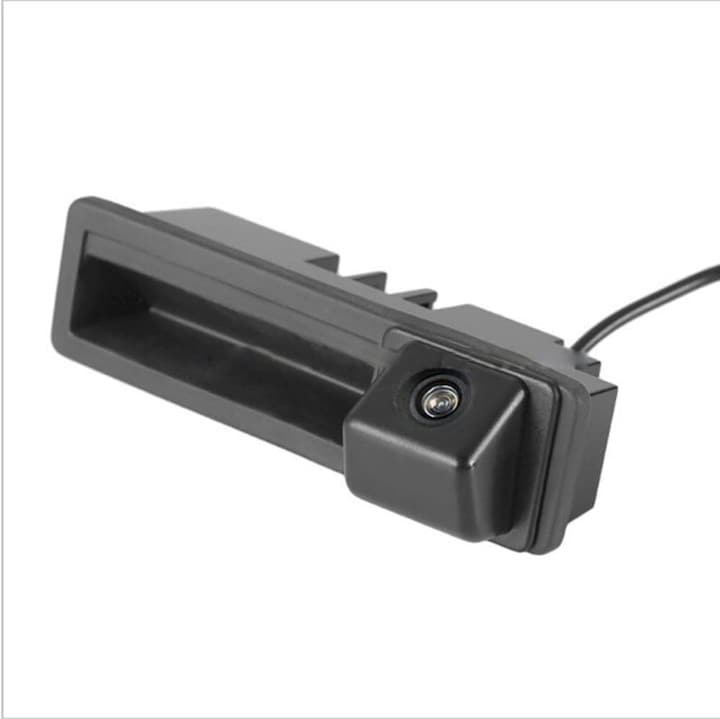 Tolatókamera csomagtartó fogantyúba, 32x110mm, Audi A3 8P 8V, A4 B6 B7 B8, A6 C6 C7, Q7 4L, A5, A8 modellekhez, 170 fokos látószögű videó érzékelő, vízálló, NTSC