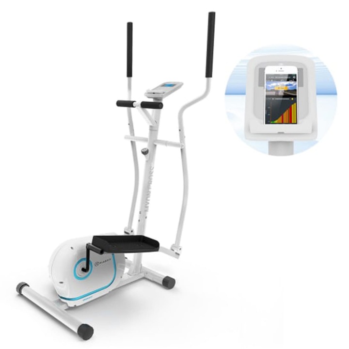 Кростренажор Klarfit Myon Cross, маховик 12 кг, система SilentBelt, черен, 64x152x71см