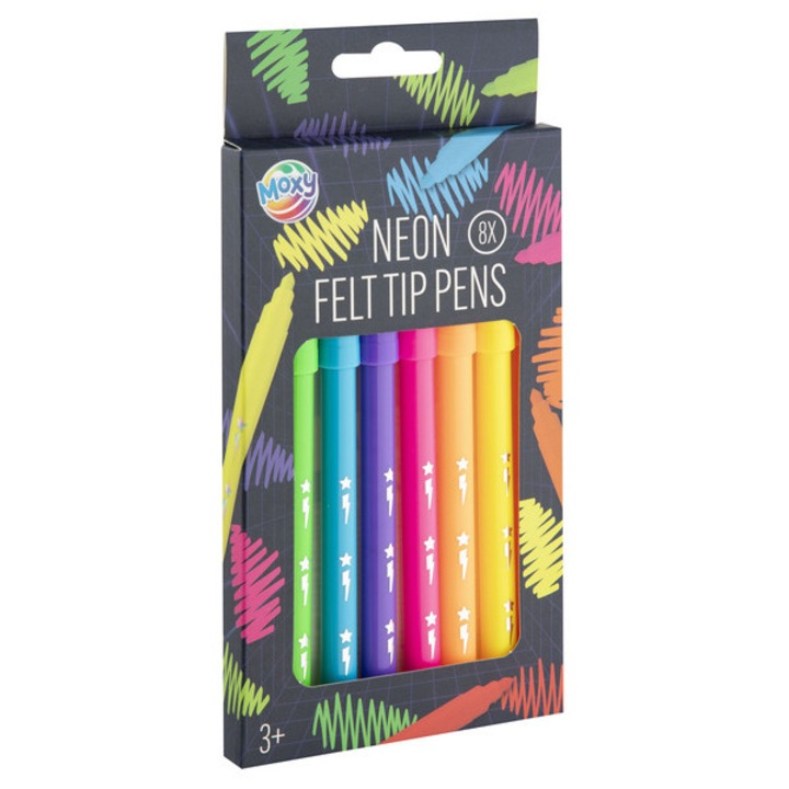 Neon filcek 8 db