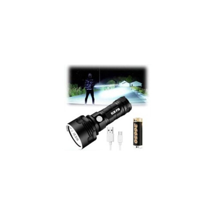 WANCLE XLM-P70 LED lámpa, vízálló, USB újratölthető, többszínű, 10xcm