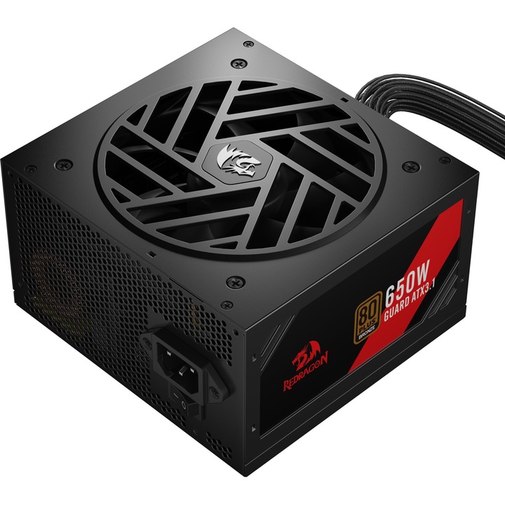 Sursa PC Redragon GC-GU02P, 650 W, 80 PLUS Bronze, ATX 3.1 Negru