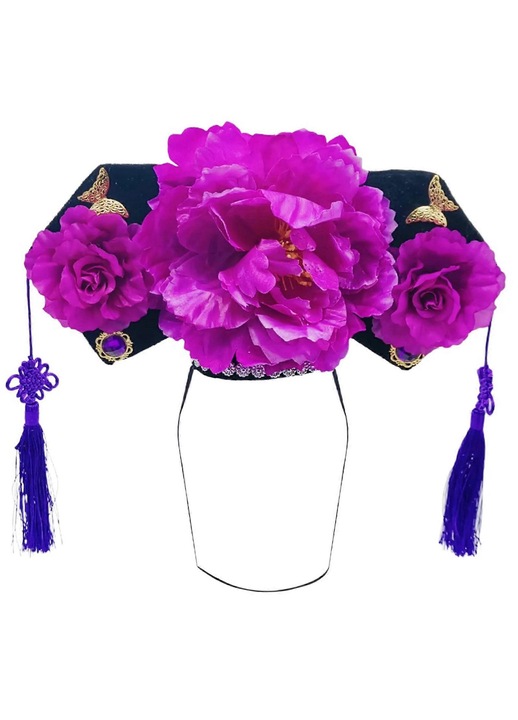 Bentita Cosplay Printesa Chineza, mov, 55x60cm
