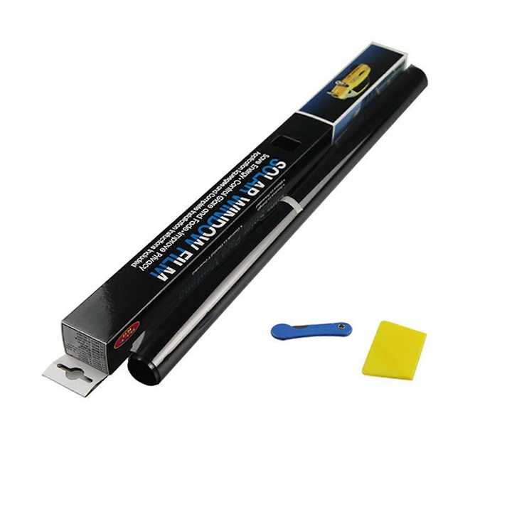 Folie parbriz auto PVC set 0.5x3m izolare termica protectie UV diverse niveluri luminozitate