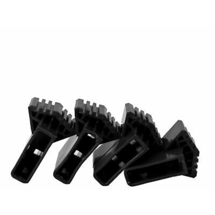 Huse negre pentru picioare de scara, format din 4 piese, accesorii universale antiderapante, picioare de schimb din cauciuc pentru scari