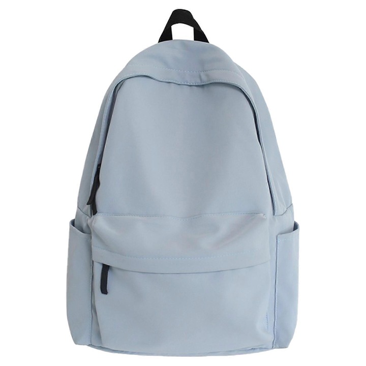 Rucsac scolar, nylon, capacitate mare, albastru, 45x30x15cm