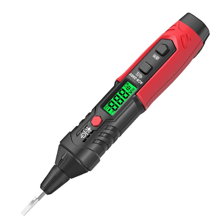 Tester tensiune necontact, multifunctional, multicolor, 15x3cm
