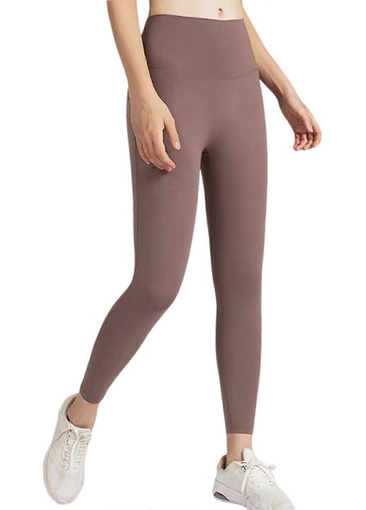 Colanti sport, model cu talie inalta, elastici, cafea, fibra, set 1 bucata, L INTL