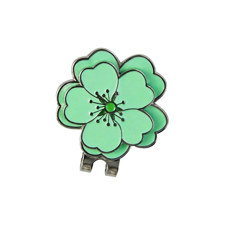 Marcator minge golf magnetic floare zinc 3.1x3.8cm