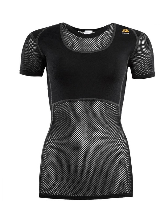 Tricou merino dama Aclima WoolNet, Negru
