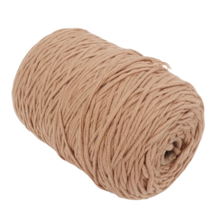 Puha, rugalmas pamut horgolófonal, khaki, 26g