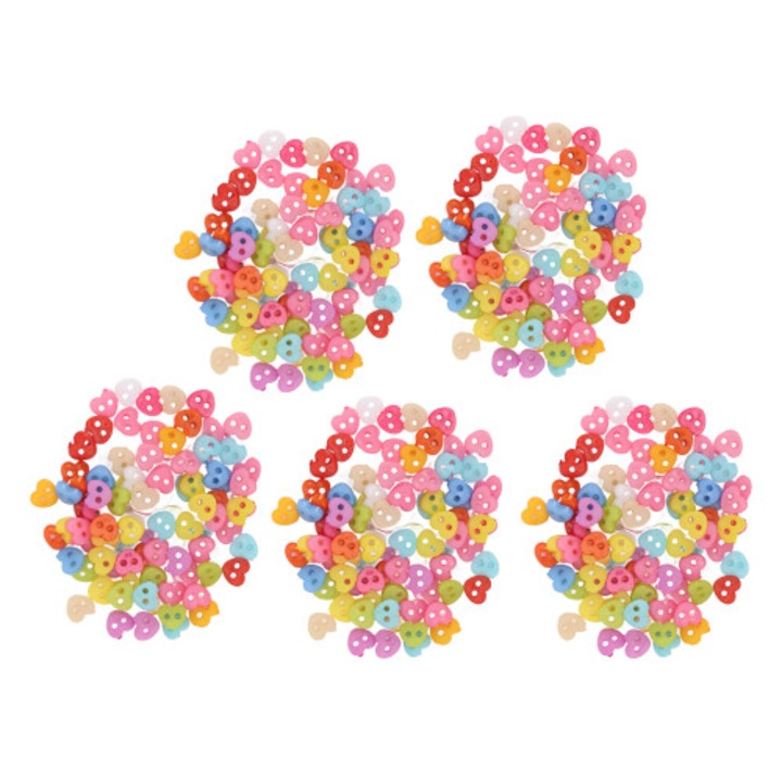 Set 500 nasturi multicolor, rasina, 0.5cm