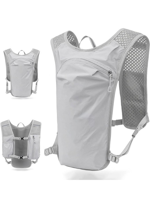 Ergonomikus, könnyű, 1.5L-es hidratáló hátizsák, fekete, állítható