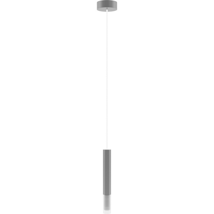 Пендел Hellux Hexa минималистичен сив 150x28x10см дърво
