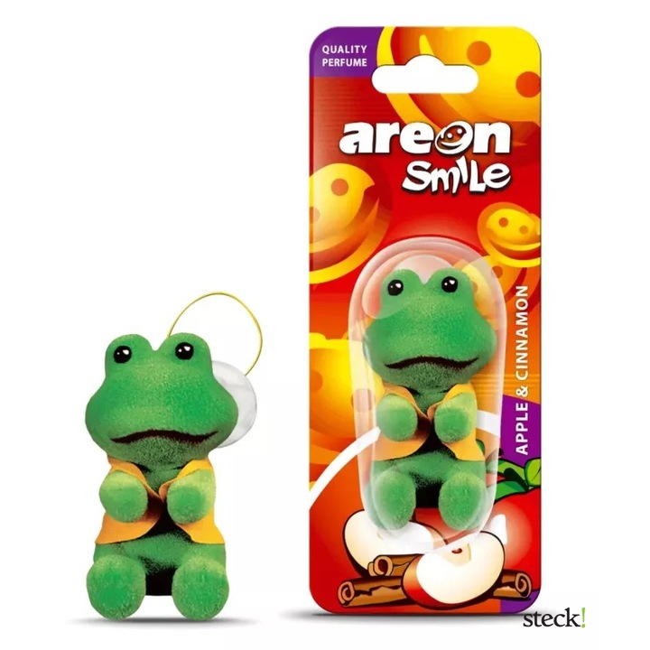Areon autóillatosító Smile Toy Apple & cinnamon (Béka)