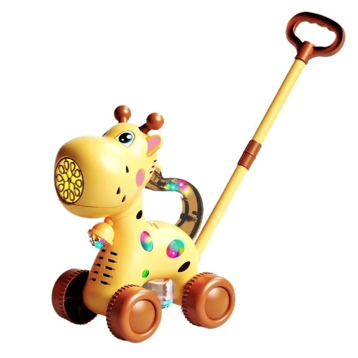 Girafa cu Baloane de Sapun, PENDAN lumini, Acumulator USB, Distractie 2 in 1 si Design Simpatic