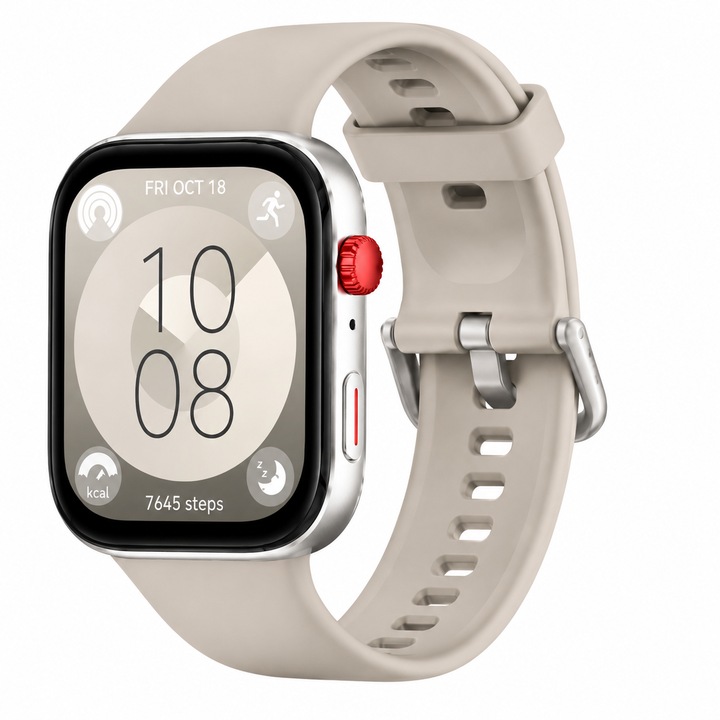 Curea Silicon pentru Huawei Watch Fit 4 / Fit 4 Pro / Fit 3/ Fit 5 – moale, reglabila si rezistenta la apa, General Store®, Gri