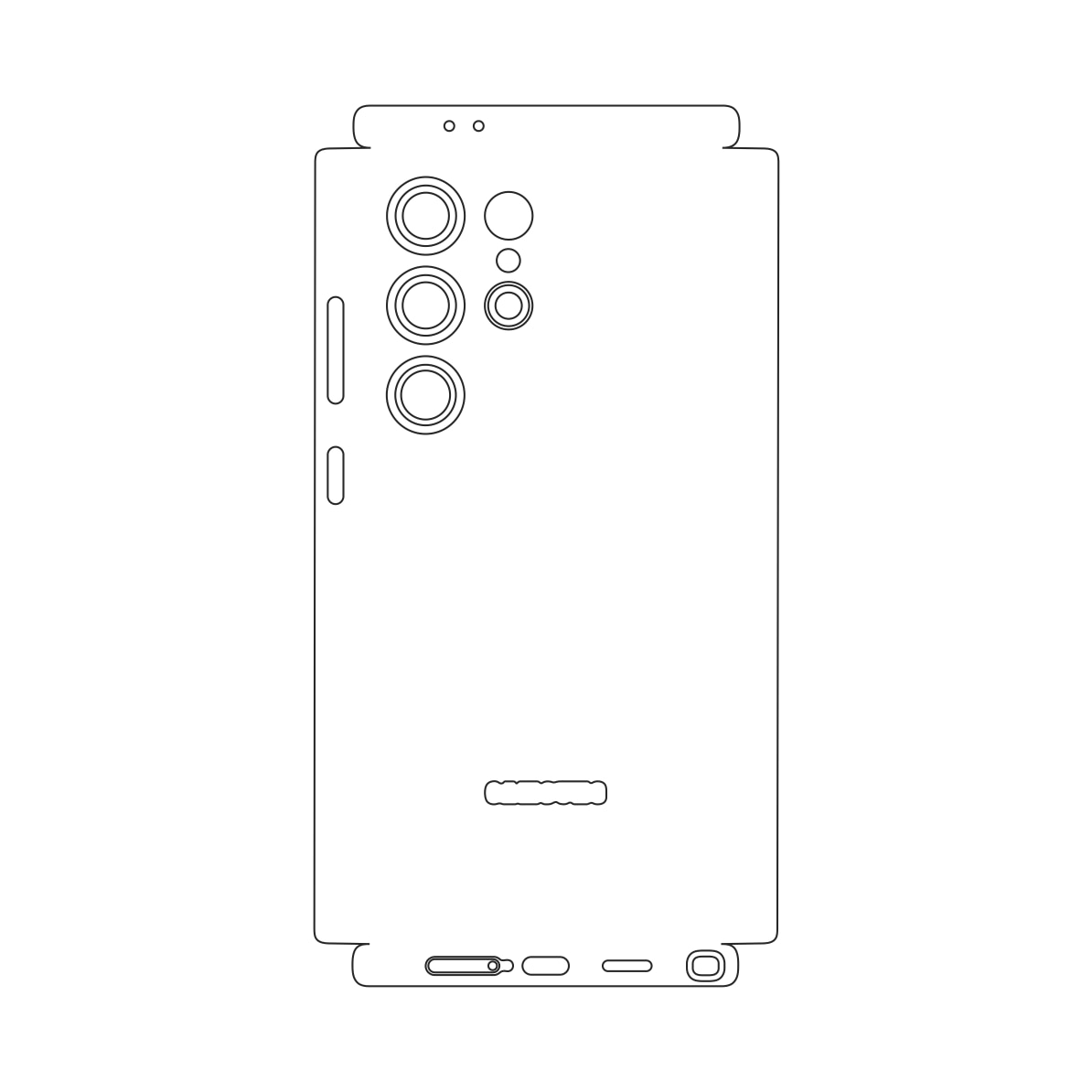 Folie iSkinz pentru Samsung Galaxy S24 Ultra - Negru Mat, 360 Cut, Skin Adeziv, Protectie Carcasa Spate si Laterale