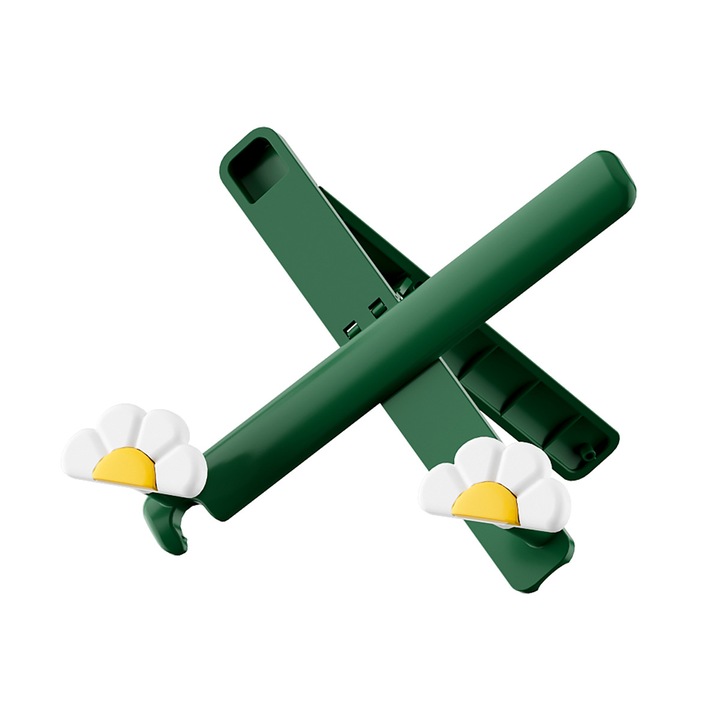 Raft pliabil multifunctional pentru birou, suport tableta si telefon, alb, 30x20x25cm