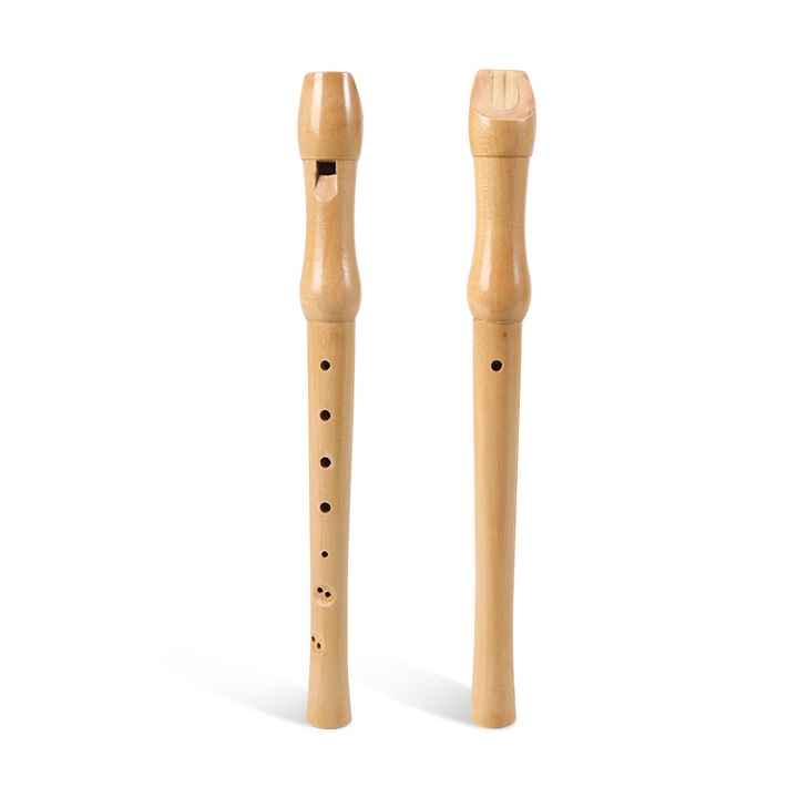 Fluier Baroc, lemn masiv, 2 piese, C, soprano