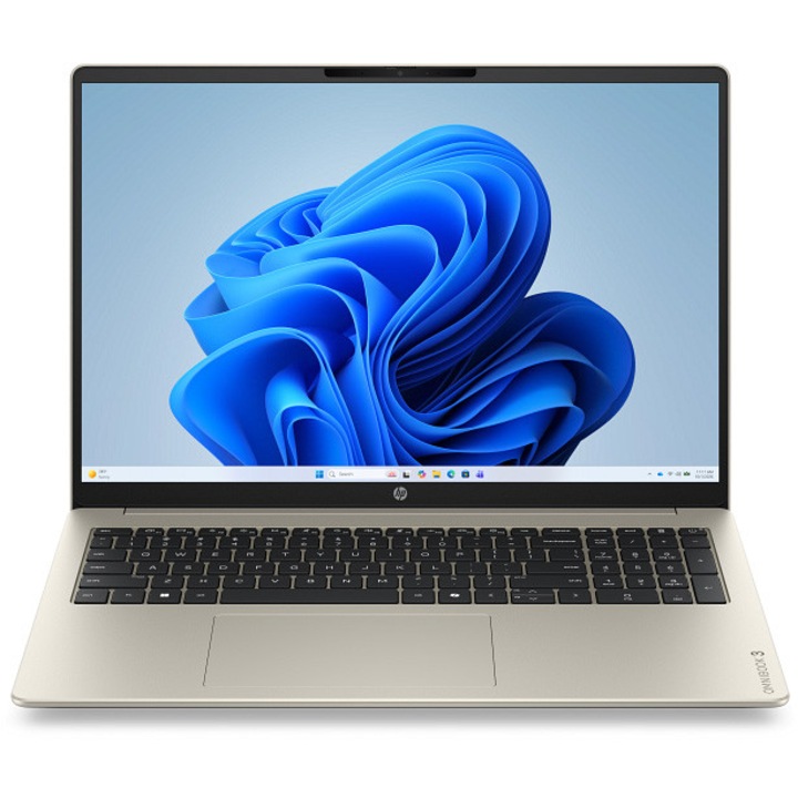 Laptop HP OmniBook 3 16-by0007nn cu procesor AMD Ryzen™ 5 40 pana la 4.30 GHz, 16", 2K, IPS, 16GB RAM, 512GB SSD, AMD Radeon™ 610M Graphics, Windows 11 Home, Warm Gold