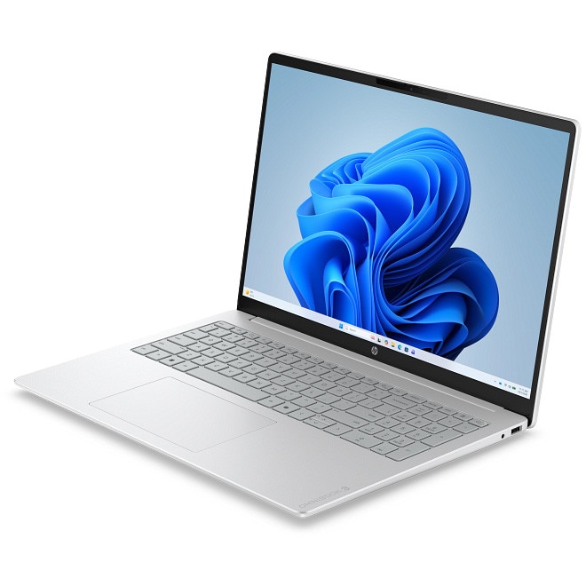 Laptop HP OmniBook 3 16-by0003nnx cu procesor AMD Ryzen™ 5 40 pana la 4.30 GHz, 16", 2K, IPS, 16GB RAM, 512GB SSD, AMD Radeon™ 610M Graphics, Windows 11 Home, Glacier Silver