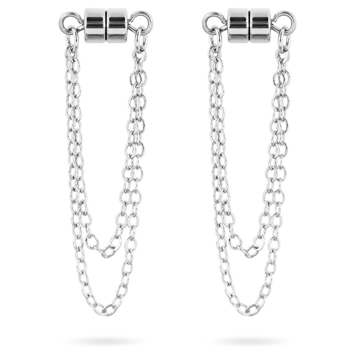 MixPiercing Магнитна щипка за тяло, дизайн без пиърсинг, регулируемо декоративно бижу, лека