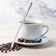 Set 6 linguri lemn pentru cafea si ceai, lungime 19x1.3cm, maro