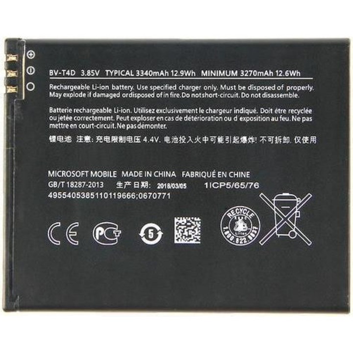 Eredeti Akkumulátor Nokia Battery Bv-T4d Lumia 950 XL-hez
