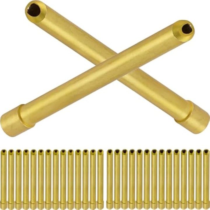 TIG hegesztő hosszú collet készlet, 2.4mm 3.2mm, réz, 15 db