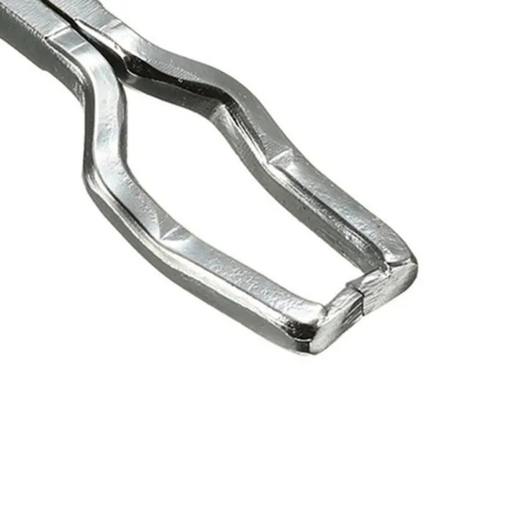 Üzemanyagcső bilincs fogó, rozsdamentes acél, piros, 220mm