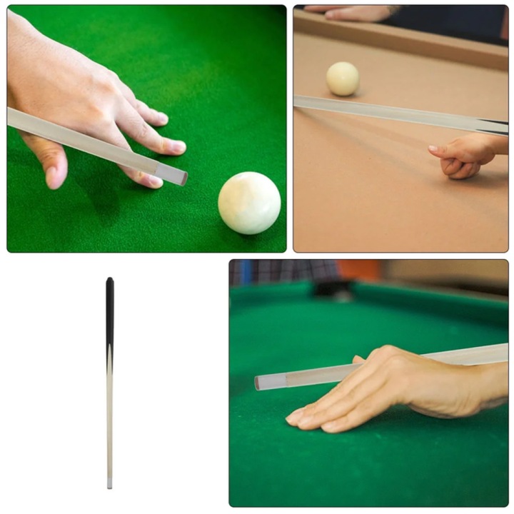 Tac biliard lemn pentru incepatori, usor, manere confortabile, dur 120cm