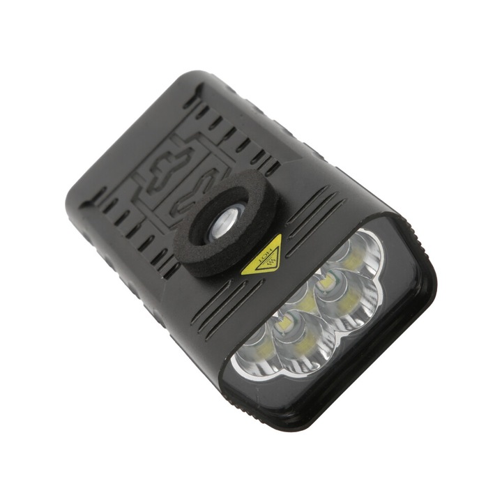 Kerékpár első LED lámpa, alumínium, vízálló, USB, 200m láthatóság